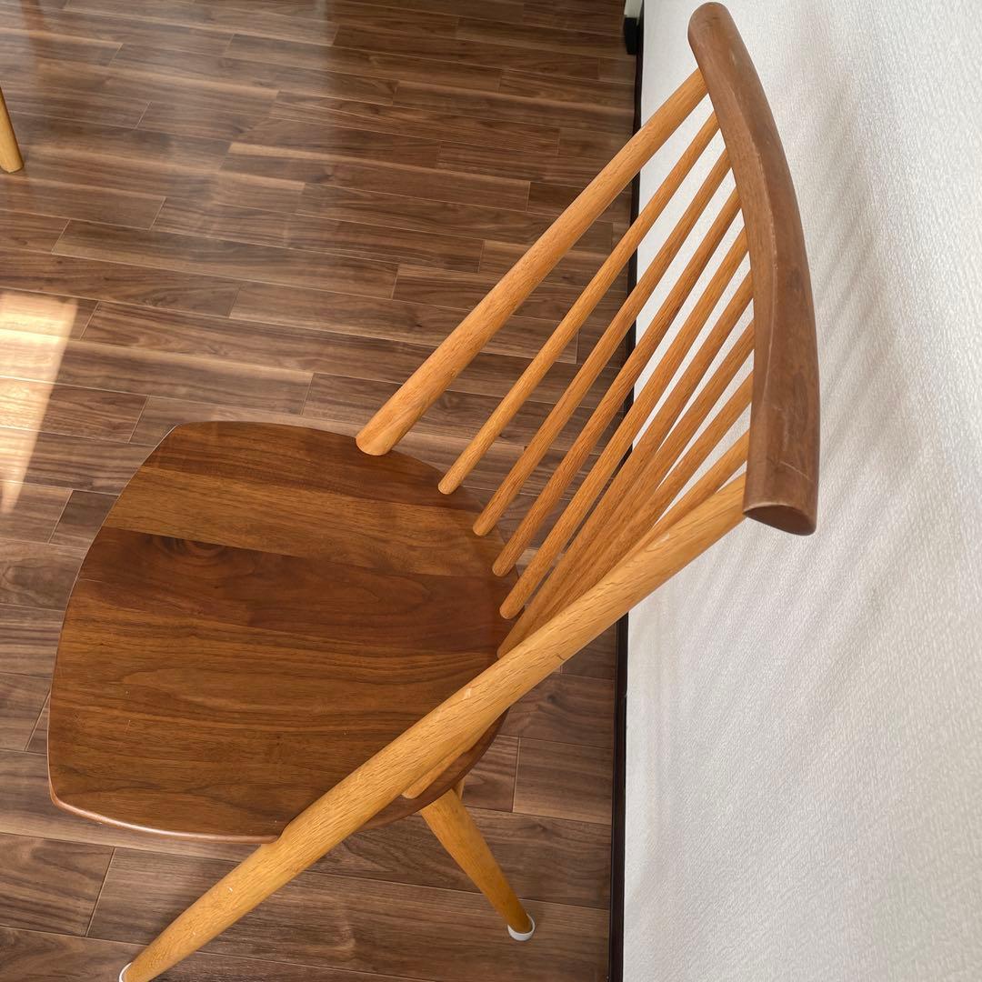 柏木工　シビルチェア（ウォールナット＋ナラ材）