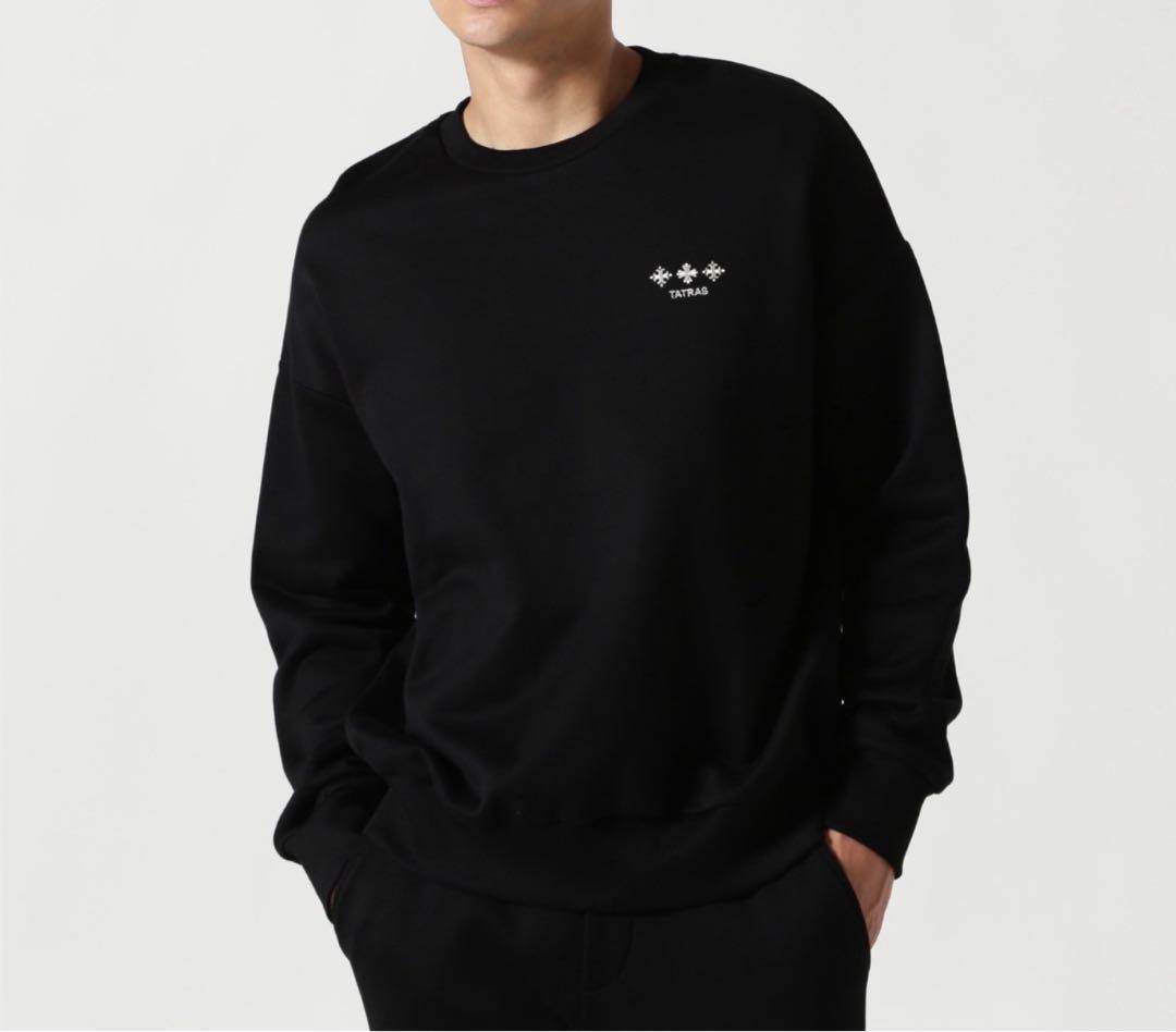 TATRAS ブラック スウェット トレーナー