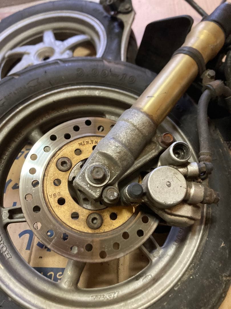 ライブディオZXホイール 金サス前後セットキャリパーステムマスターフルセット