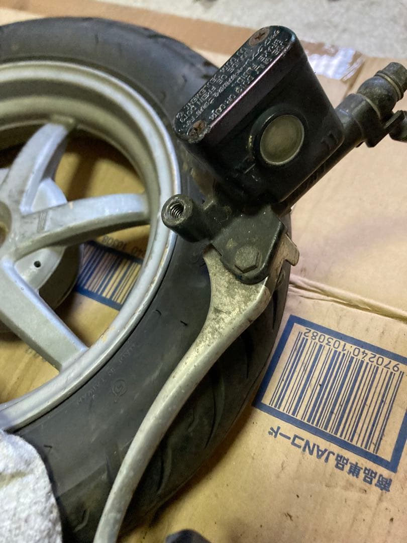 ライブディオZXホイール 金サス前後セットキャリパーステムマスターフルセット