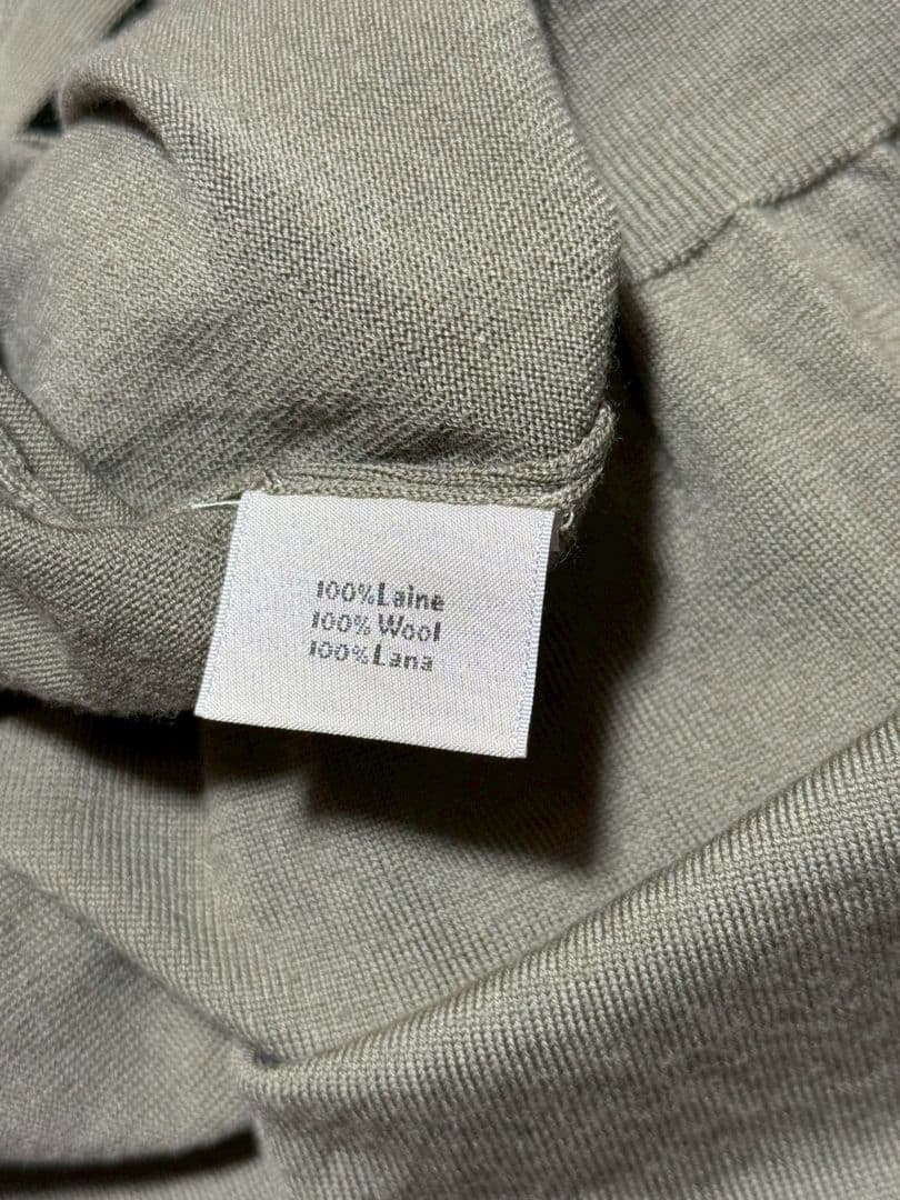 HERMES エルメス H柄 ウール ノースリーブ ニット ベスト サイズS