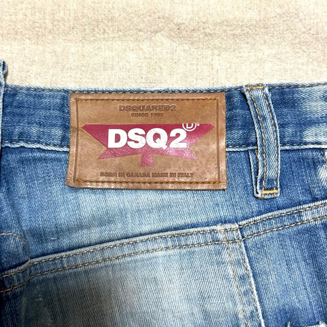 DSQUARED2 TIDY BIKDER JEAN インディゴ ダメージ加工
