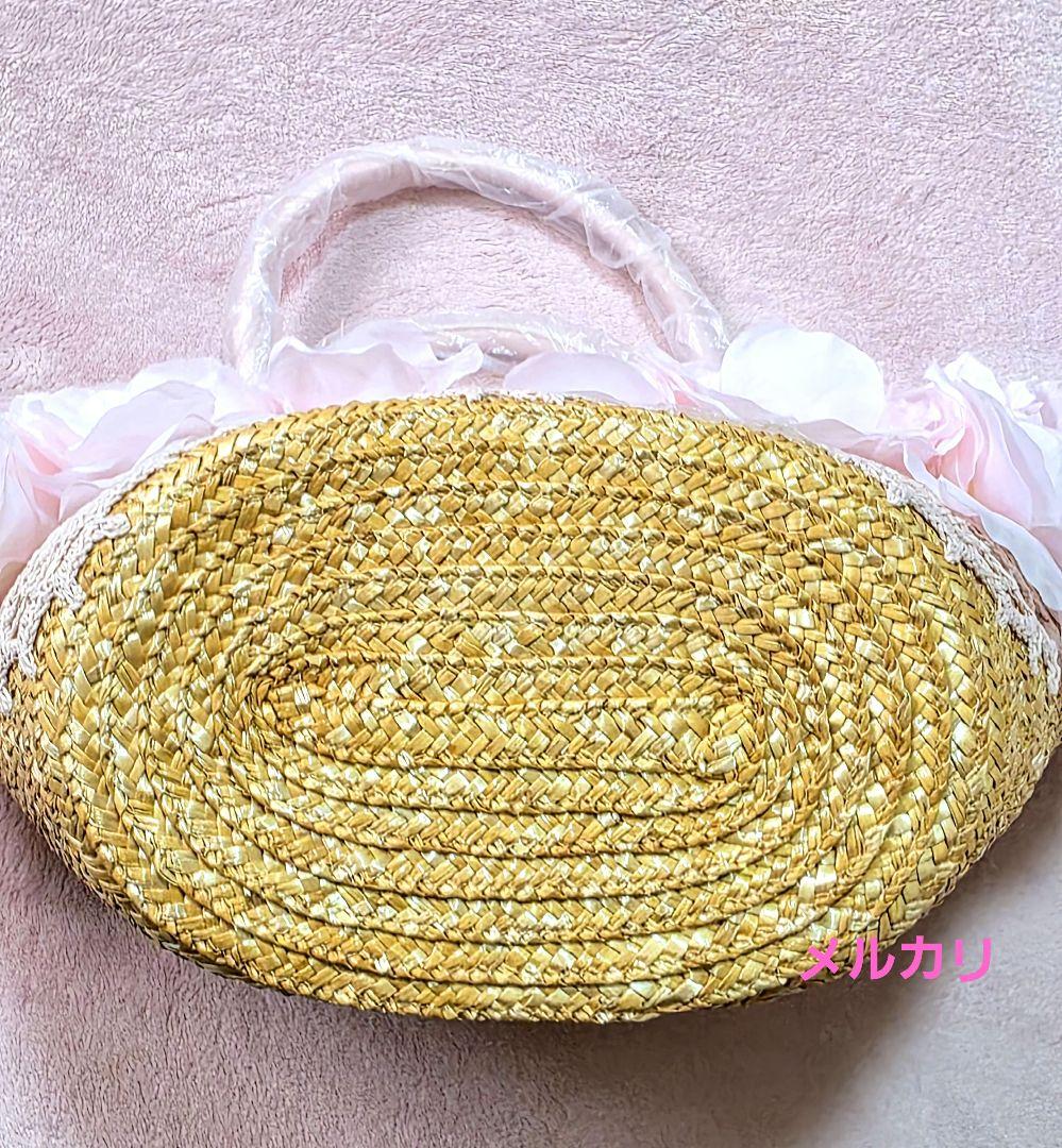 リズリサ ピンク薔薇 かごバッグ 新品未使用