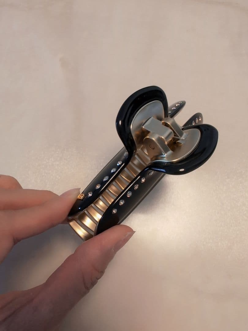 お受験★アレクサンドル ドゥ パリ ヘアクリップ（L）ストーン付き