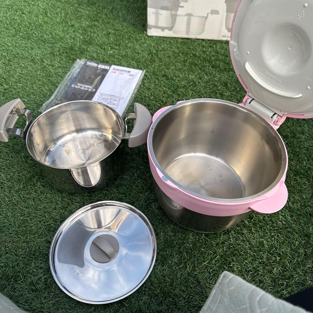 真空保温調理器/シャトルシェフ/調理家電/KBB-1600/サーモス/ピンク