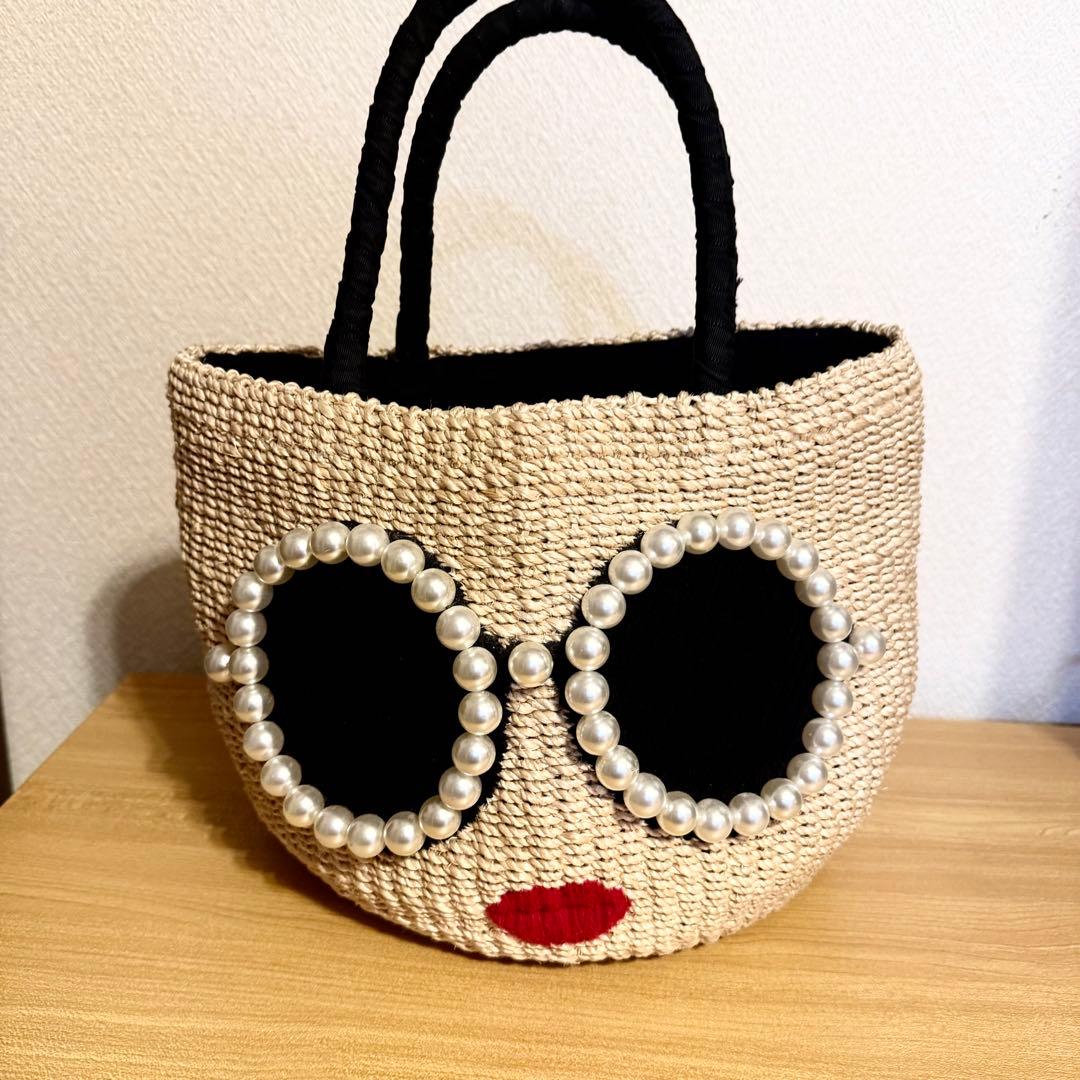 a-jolie アジョリー かごバッグ パールサングラス