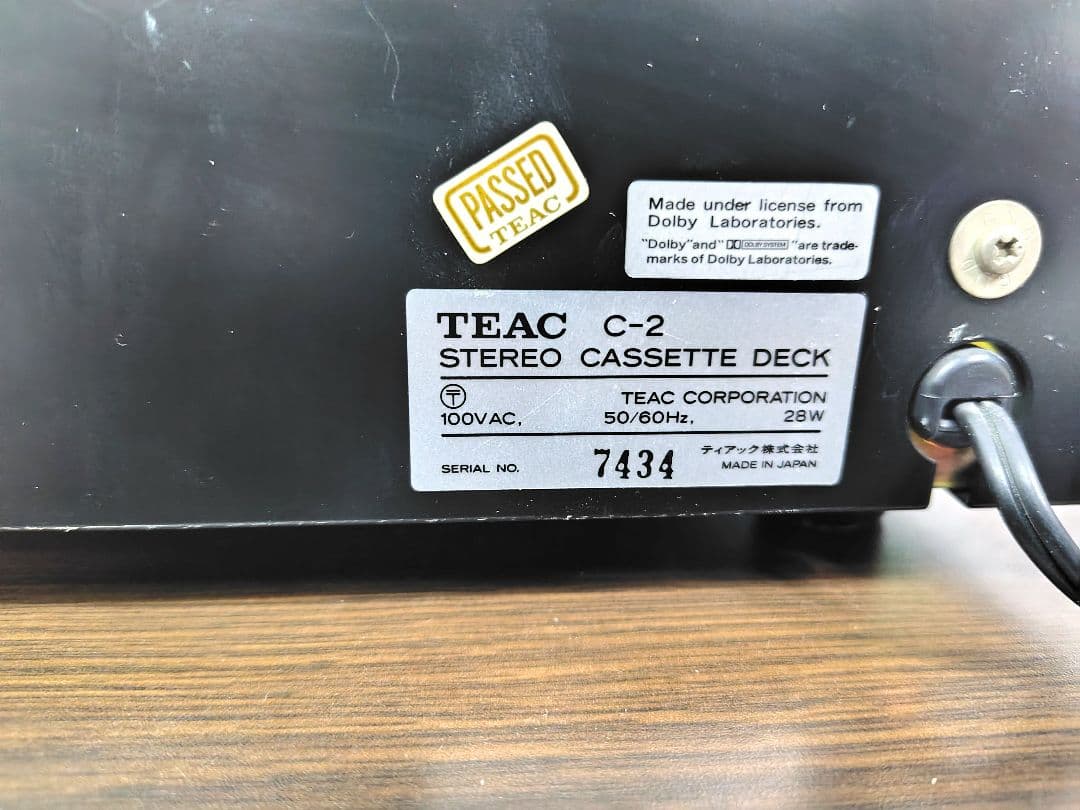 TEAC MODEL C-2 カセットデッキ ジャンク