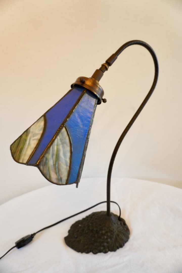 ヴィンテージ ステンドグラス テーブルランプ