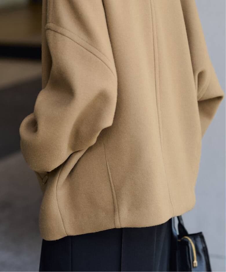 FRAMeWORKメルトンコクーンコート2【美品】キャメル36