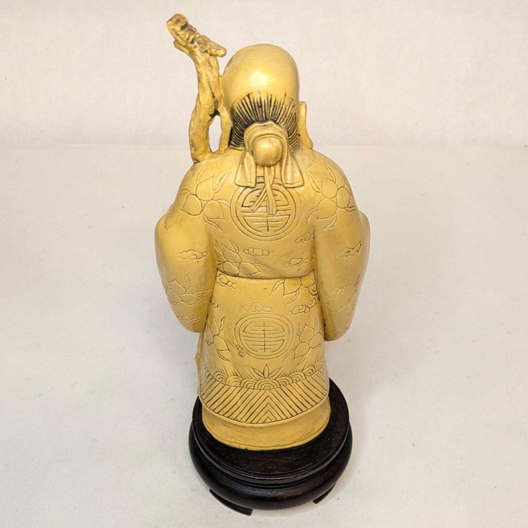 【フォロー割・匿名配送】 福禄寿　総高さ約27.5㎝　七福神　招財　長寿