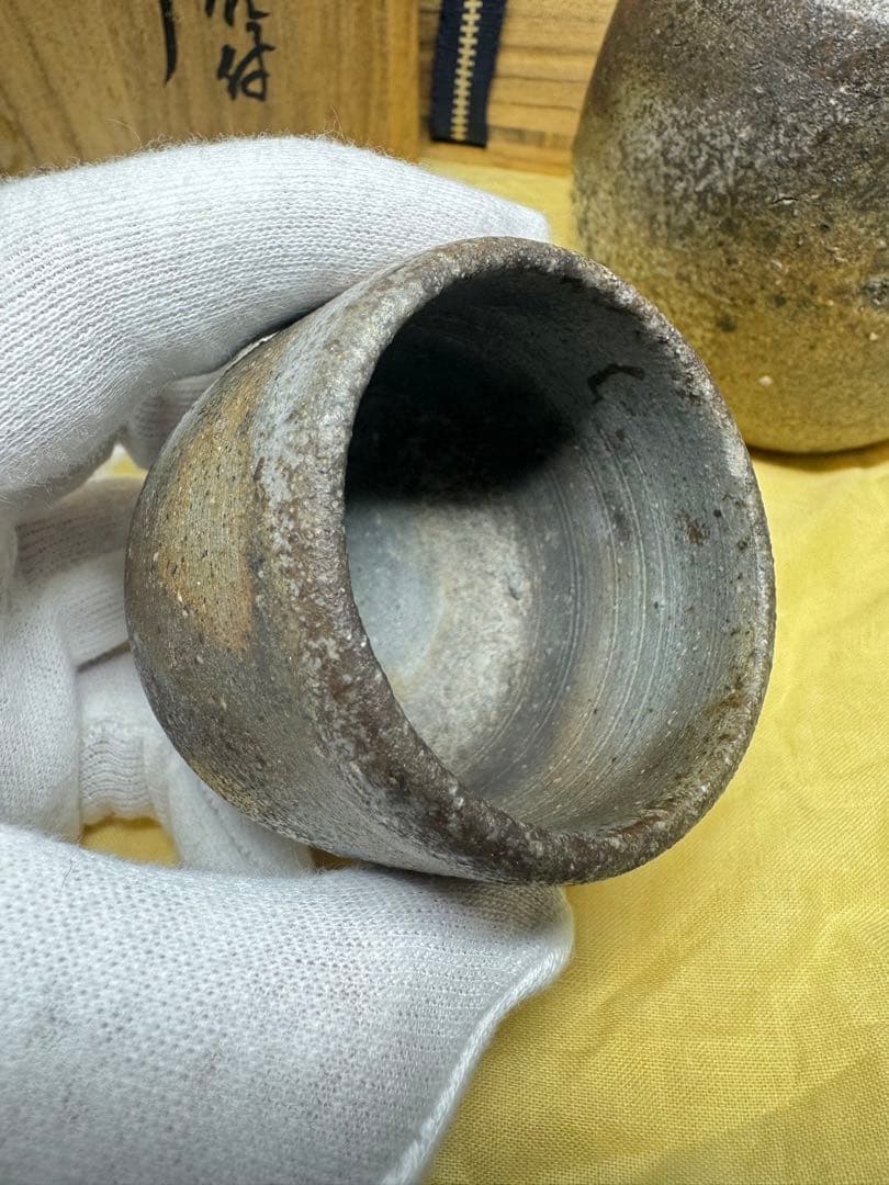 【超希少レア】備前焼 大饗 仁堂作 徳利・ぐい呑