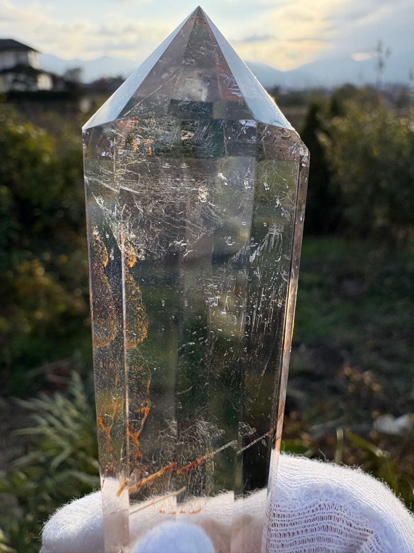 ❤️超レア9cm 虹入り浮く紋　高品質レムリアンシード　12面体ヴォーゲルワンド