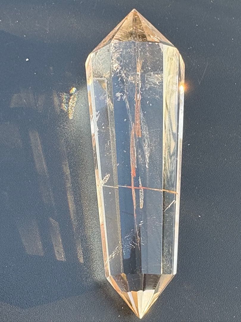 ❤️超レア9cm 虹入り浮く紋　高品質レムリアンシード　12面体ヴォーゲルワンド