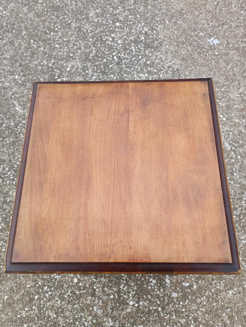 1500)カリモク　コロニアル　電話台　花台　置台