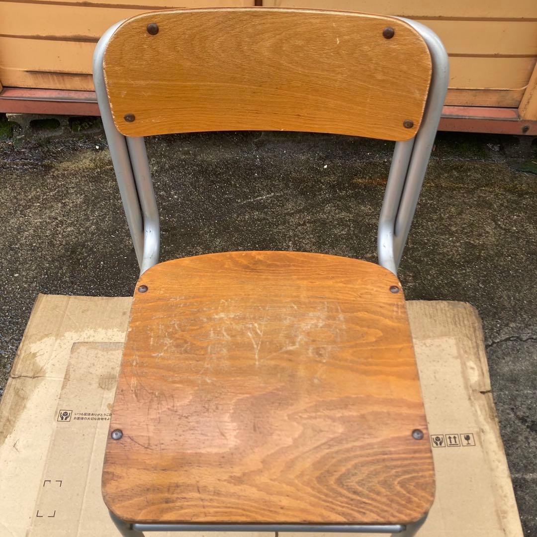 4点セット チトセ 学校 椅子 レトロ CDHK