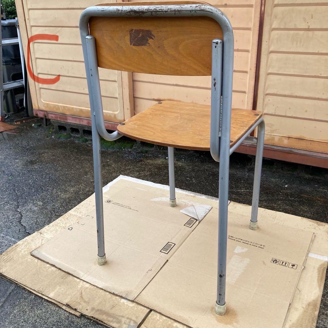 4点セット チトセ 学校 椅子 レトロ CDHK