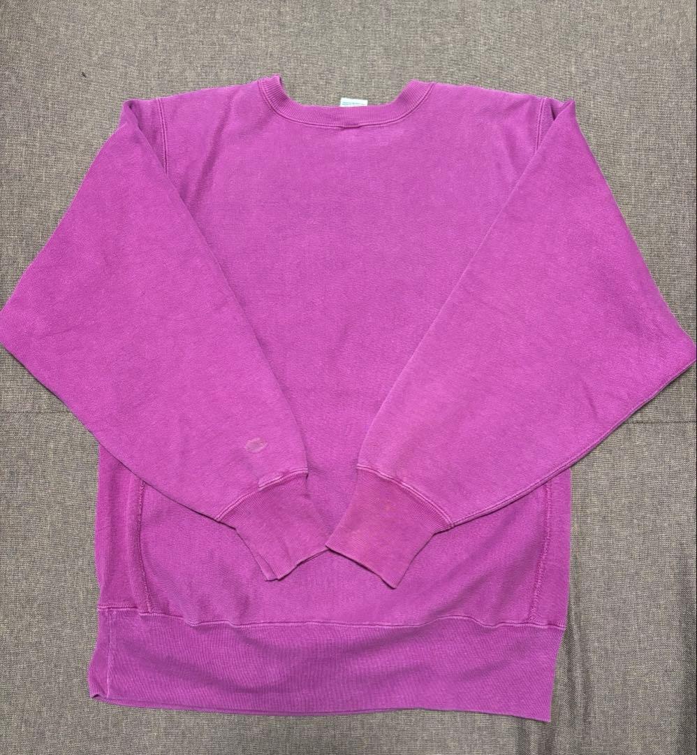 【希少】チャンピオン リバースウィーブ 目あり 90s usa製　パープル