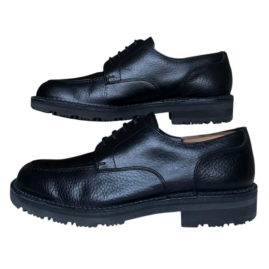 極美品 リーガルウォーカー 24.5 レザー シボ革 Uチップ ゴアテックス 黒