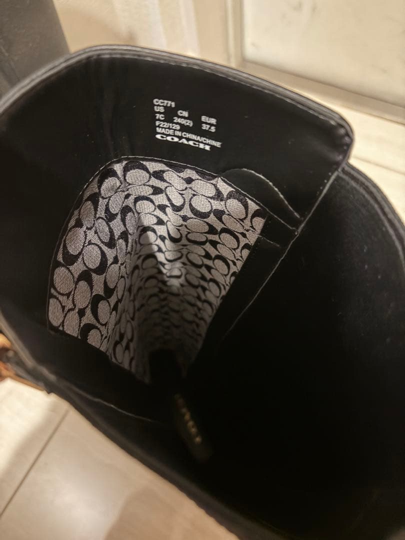 未使用品COACH コーチ フランクリン ライディング ロングブーツ