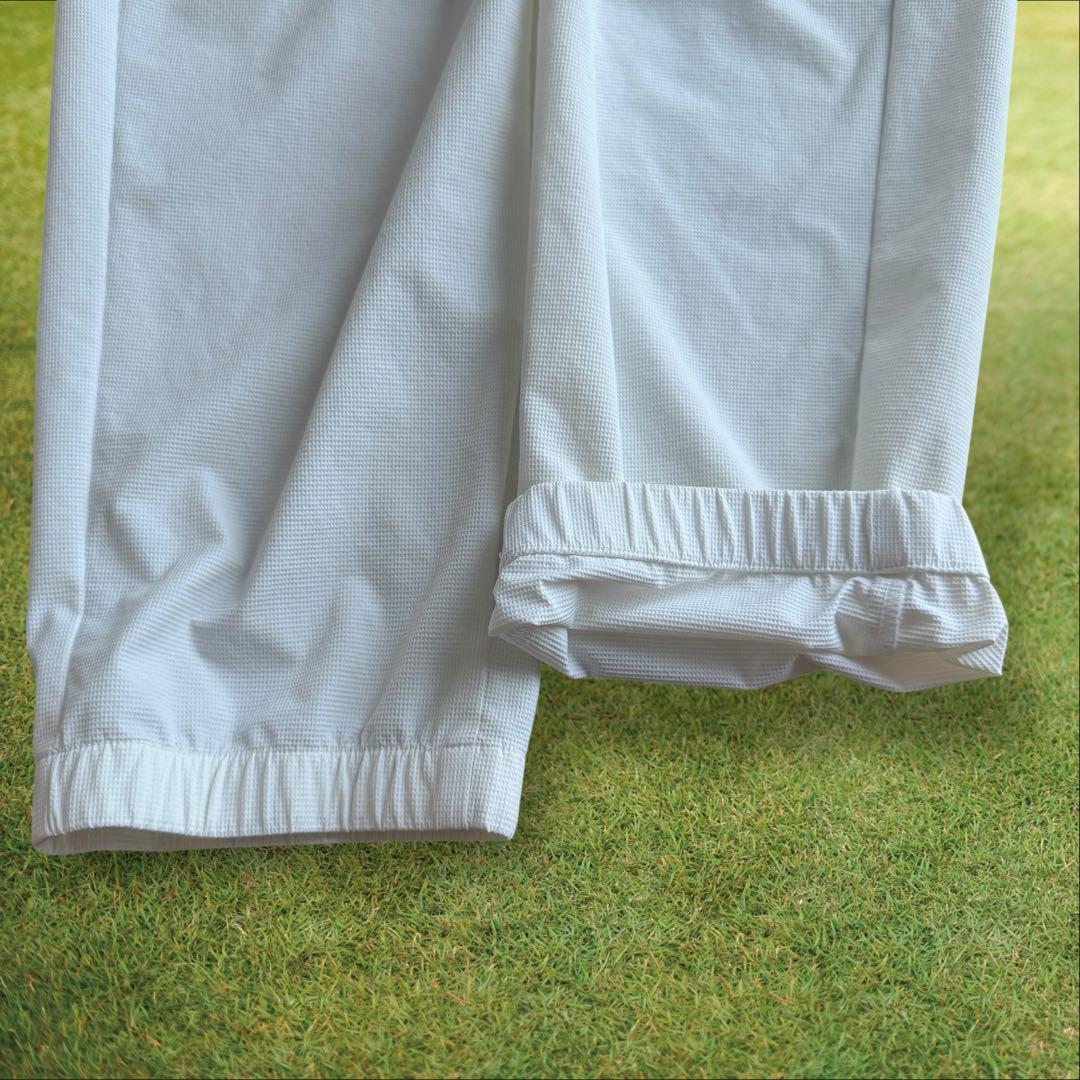 パーリーゲイツ　ジョガーパンツ　L〜XL相当 白　ホワイト　美品　5 パンツ