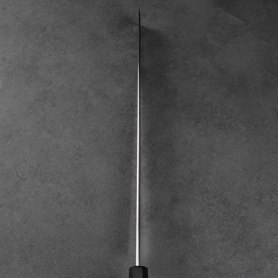 6323 蛸引包丁 尺(刃渡り300mm) 刺身包丁 和包丁 黒檀黒水牛角八角柄