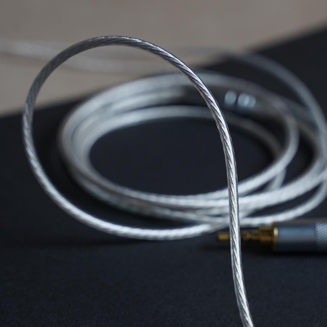 特別価格 超冷凍製単結晶銅銀メッキ最高スペックケーブルIE900用/4.4mm