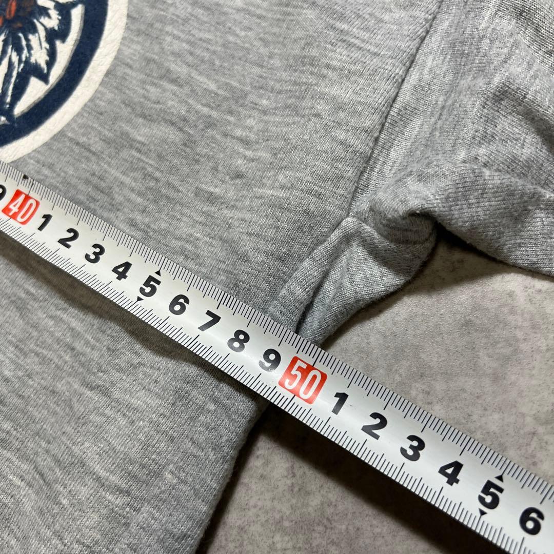 80s illinois フットボールT XL グレー USA製