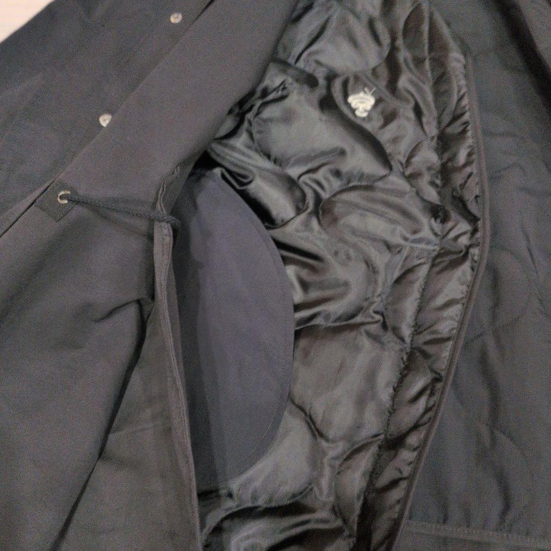 新品KEYMEMORY ブラックモッズコート