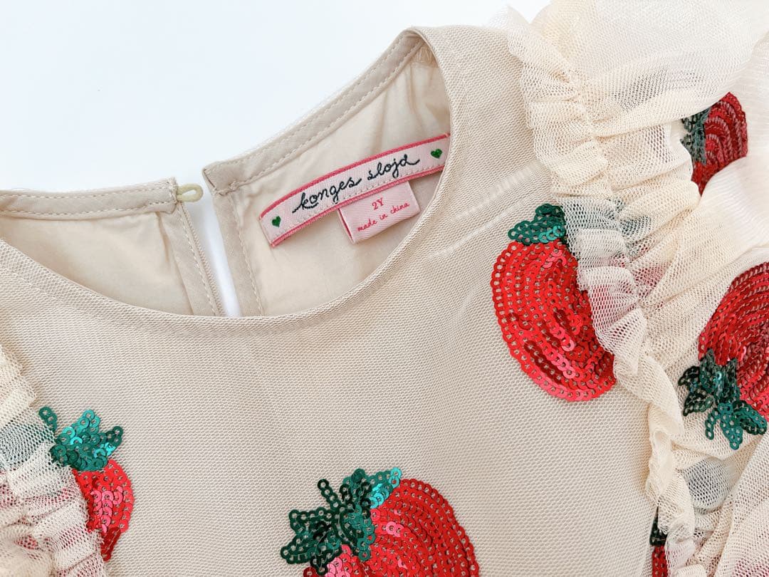 コンゲススロイド　チュールいちごドレス　2Y