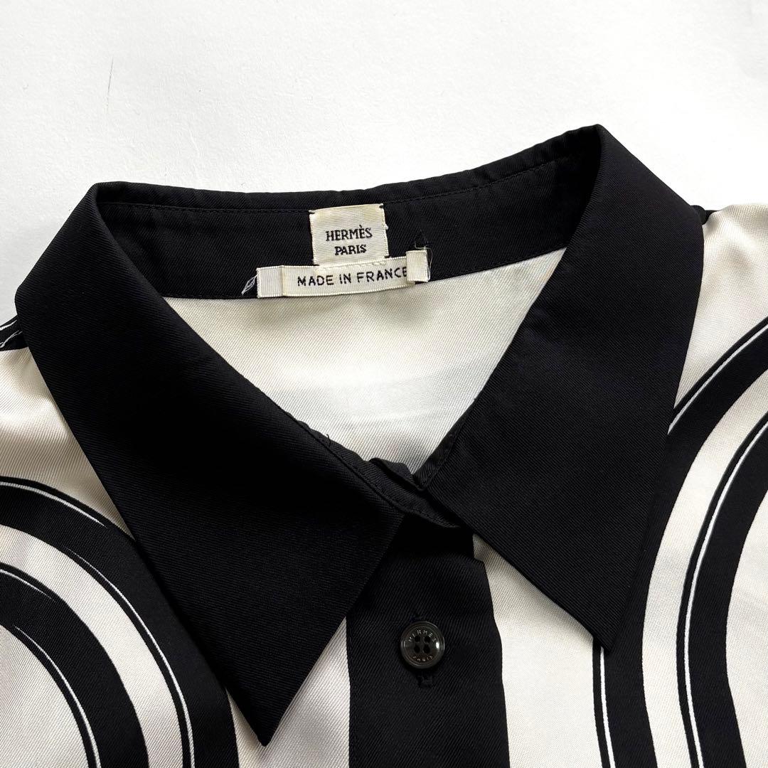 HERMES BRIDES de GALA シルクシャツ 40