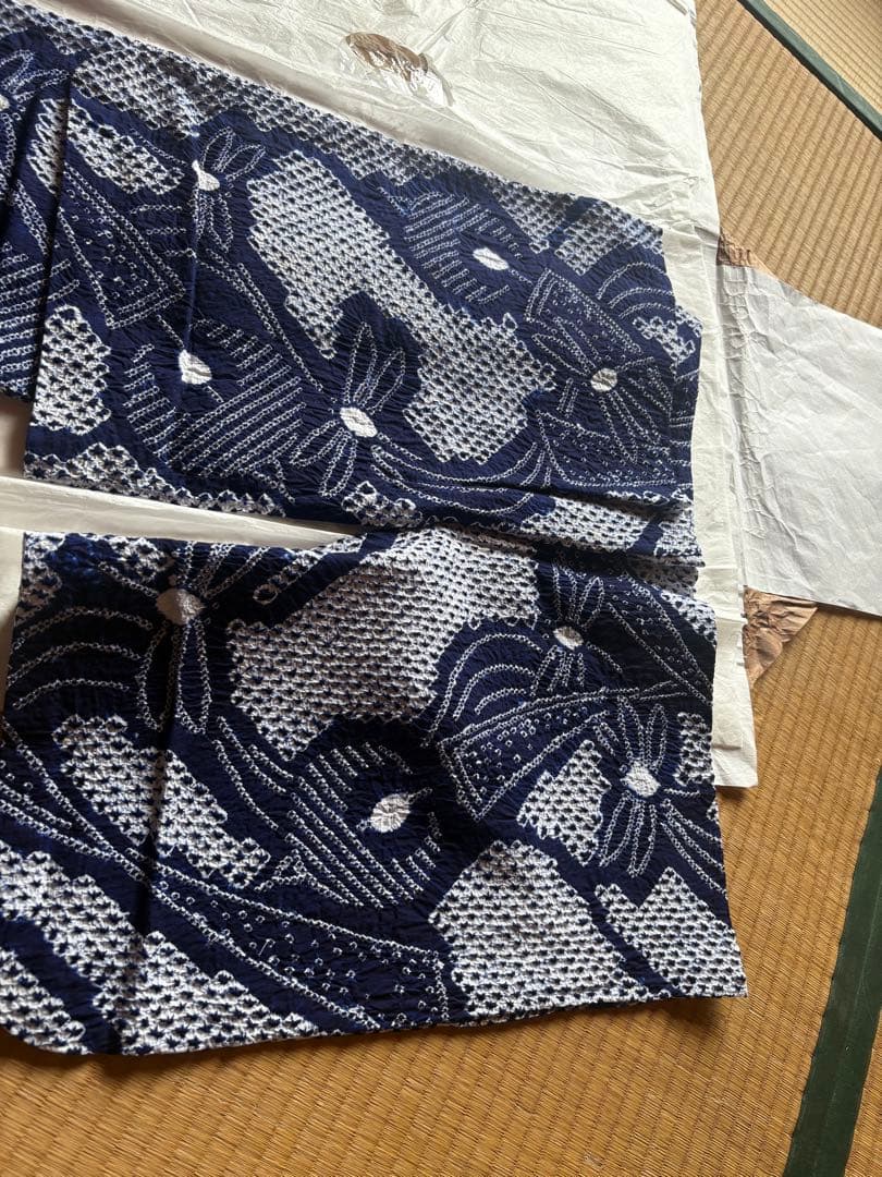 値下げしました　浴衣　　総絞り　未使用品