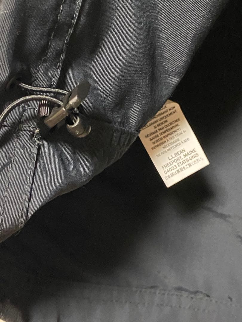【未使用品】LLBean アノラックパーカー　XLサイズ ナイロンジャケット 黒