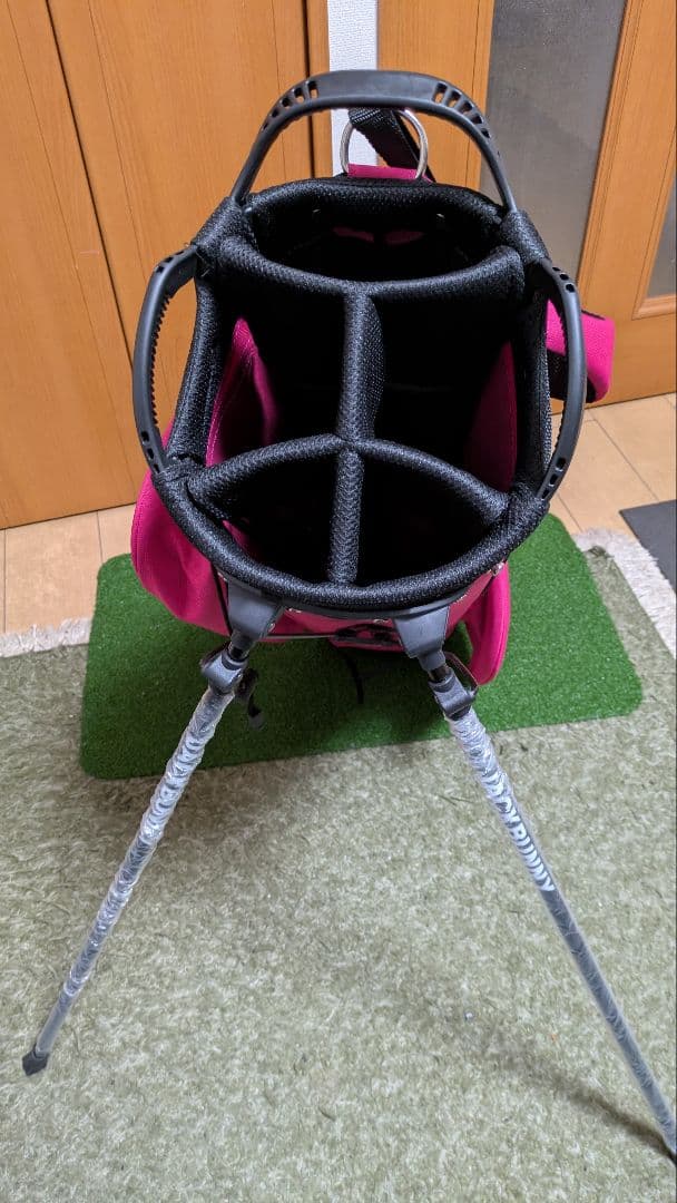 人気 新品同様 ジャックバニー スタンド キャディバック ピンク