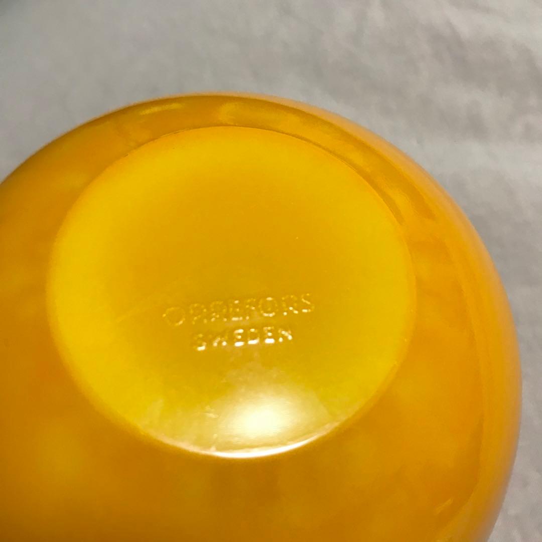 希少 ヴィンテージ ORREfORS オレフォス コロラ ボウル オレンジ