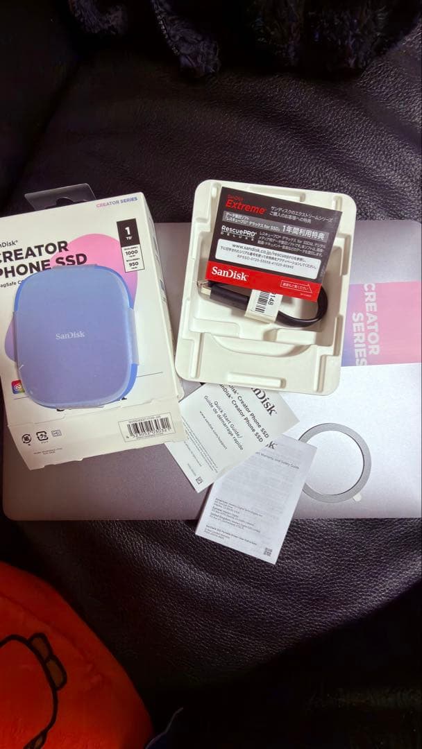 外付けハードディスク・ドライブ SanDisk Creator Phone SSD 1TB storage