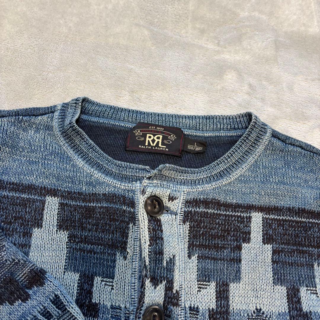 RRL Ralph Lauren ヘンリーネック チマヨ柄 L ジャガード 希少