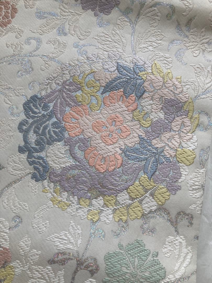 【超美品】【激安】【早い者勝ち】礼装用　花柄刺繍 袋帯 多色