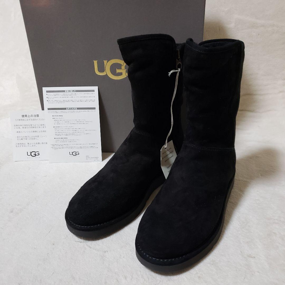 新品UGG（アグ）ムートンブーツ　ショートブーツ　アブリーショート　24㎝　黒