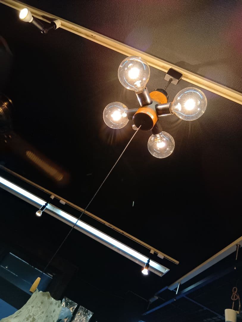 極希少　1970's　ナショナル　ミッドセンチュリー　モダン　ウッディー　ライト