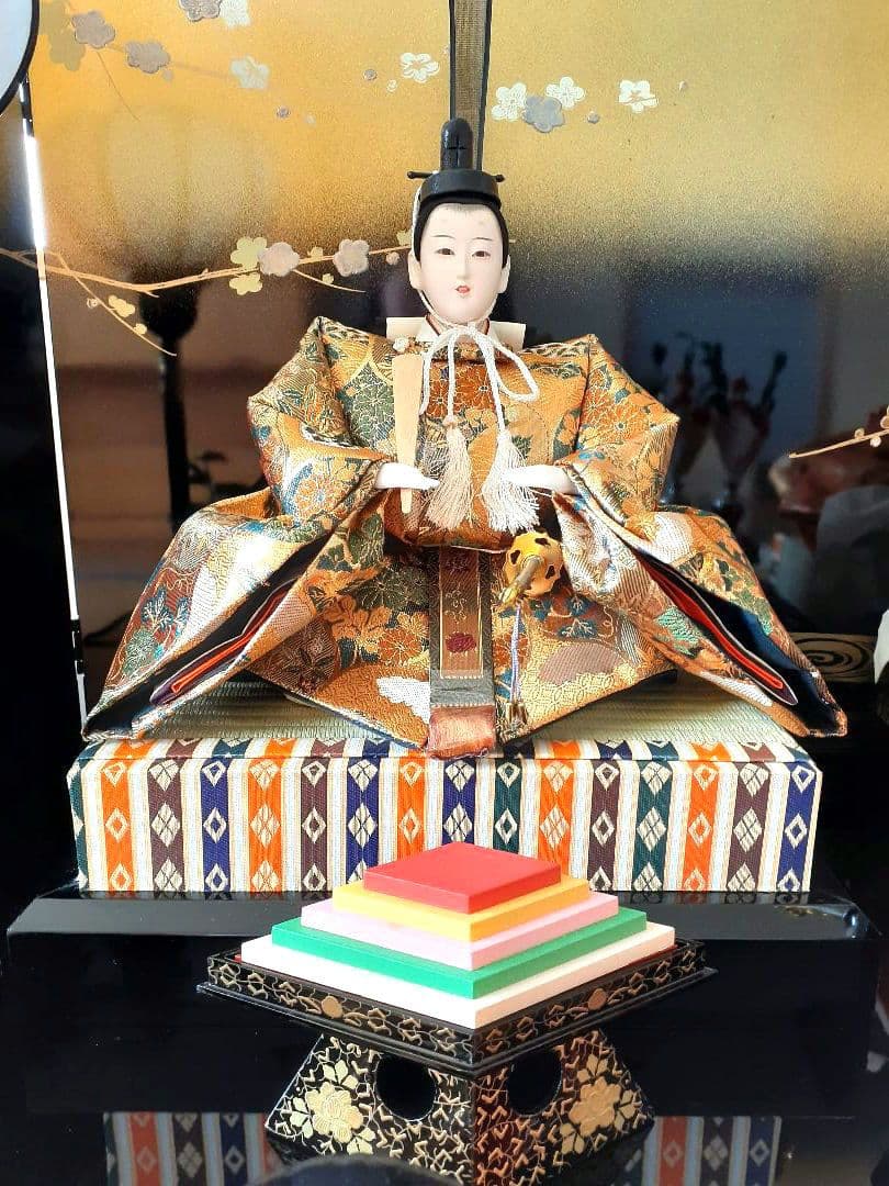 お雛様セットA　雛人形久月　五人飾衣装着　ひな祭り　桜橘ぼんぼり　木製雛壇含まず