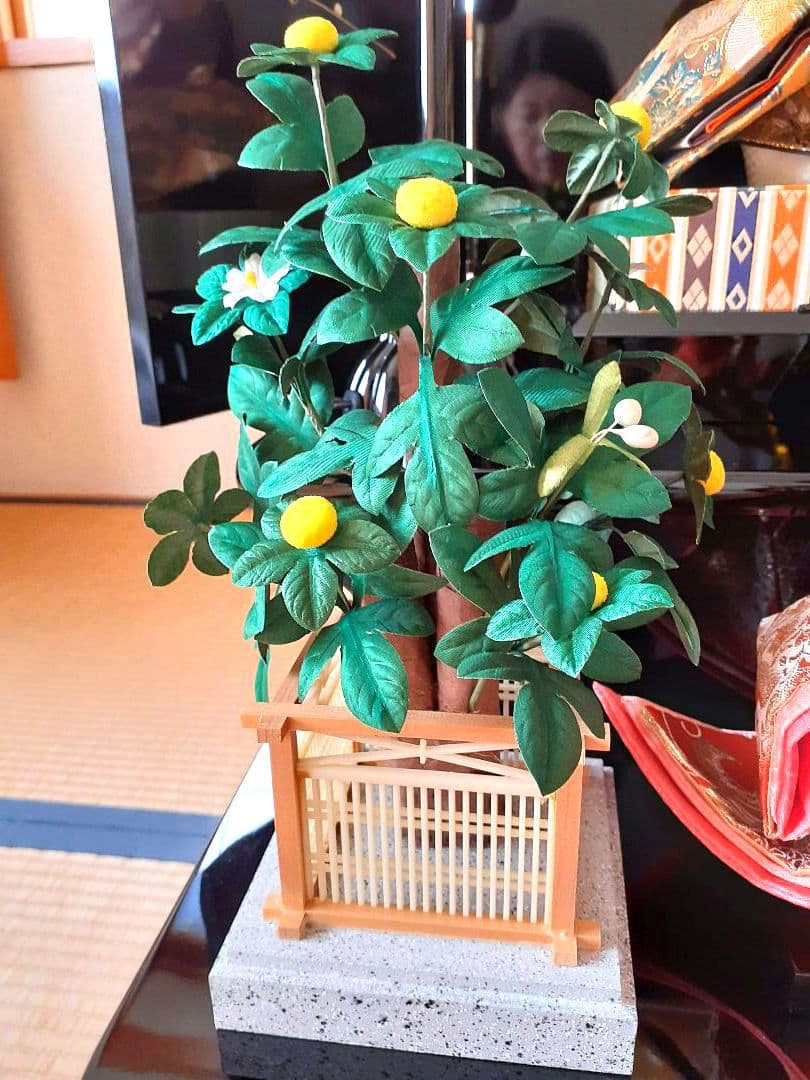 お雛様セットA　雛人形久月　五人飾衣装着　ひな祭り　桜橘ぼんぼり　木製雛壇含まず