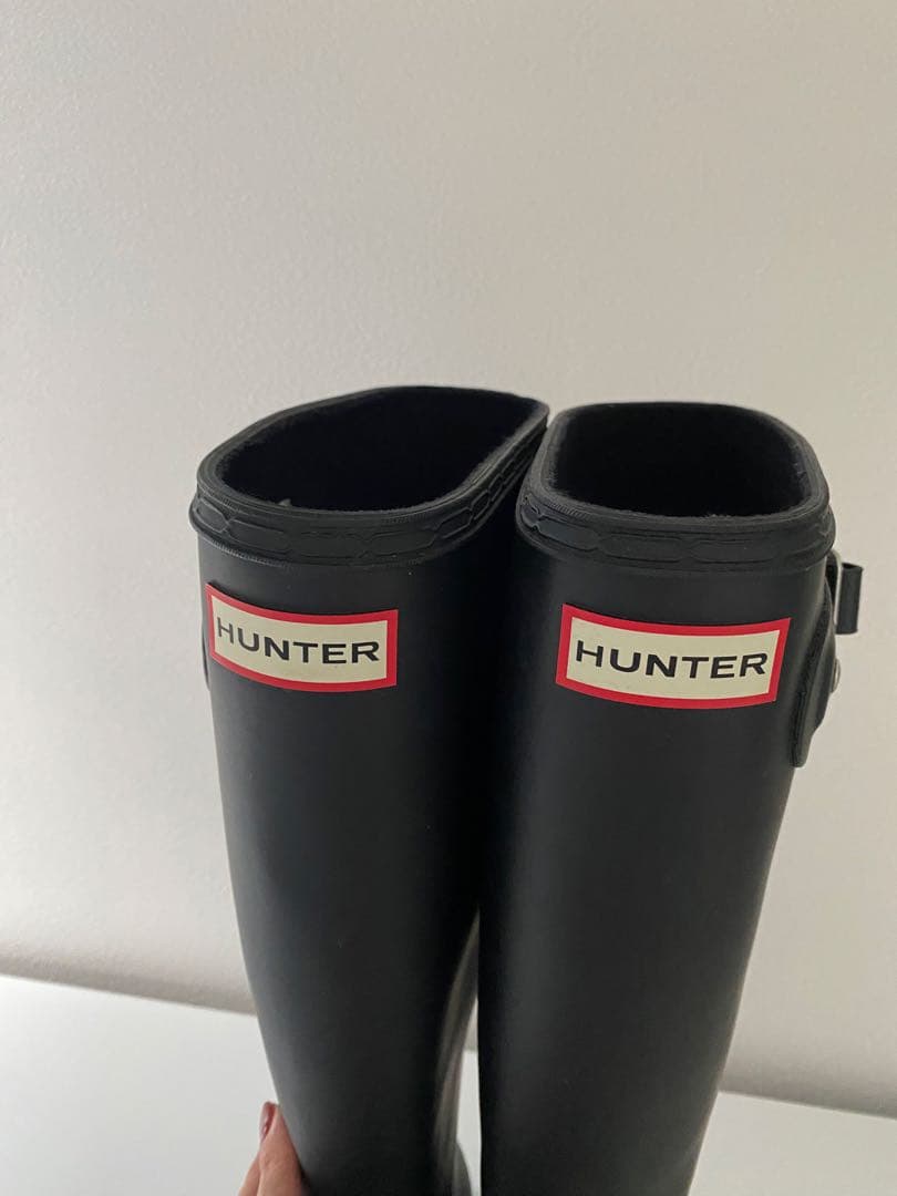 HUNTER 長靴 バックル付き　UK4 EU37 US6