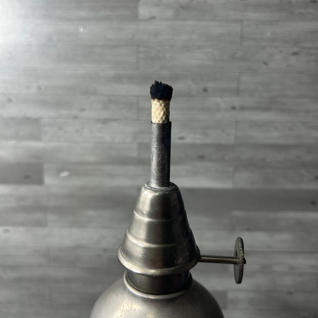 フランス製 アンティーク ヴィンテージ オイルランプ エタン ピューター製