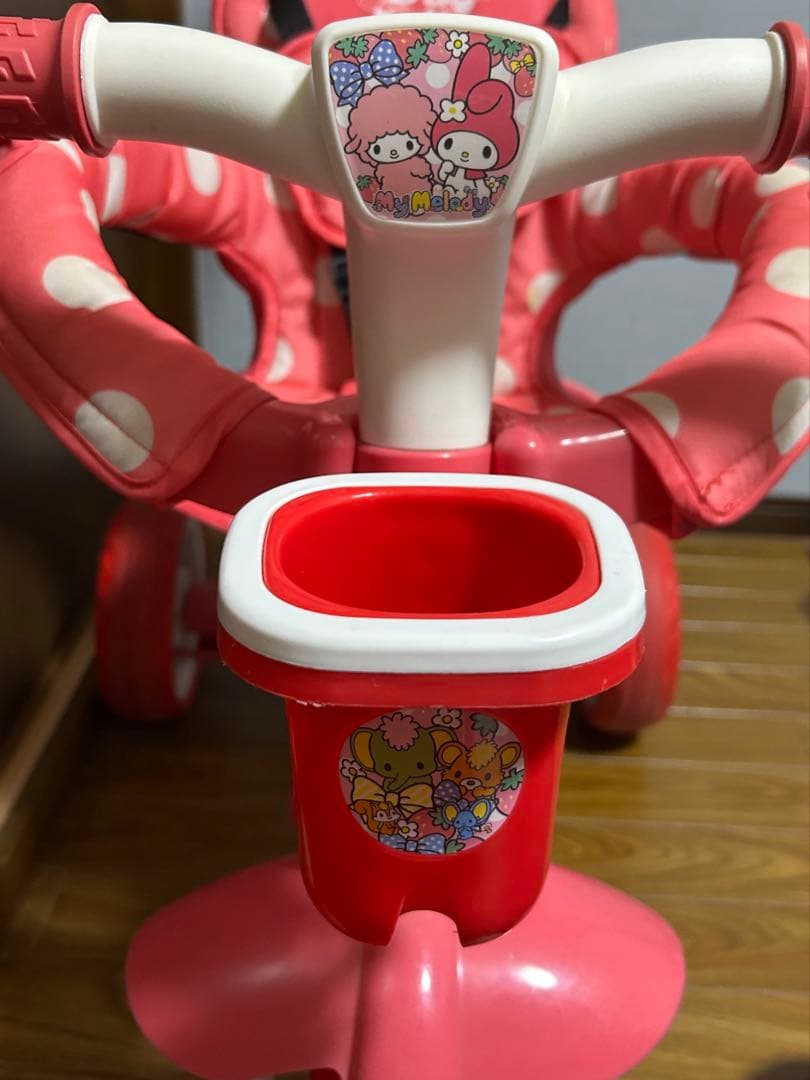 マイメロ水玉模様三輪車