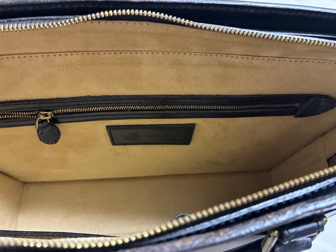 GANZO ブライドルレザー ビジネスバッグ