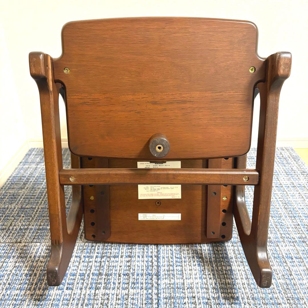 大和屋 すくすくローチェアⅡ ダークブラウン テーブル付き ガード付き