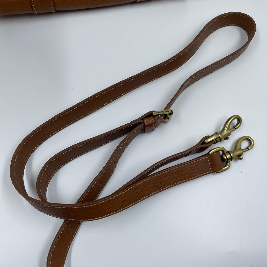 ✨美品✨　Mulberry ベイズウォーター　ショルダーバッグ　金具　ブラウン