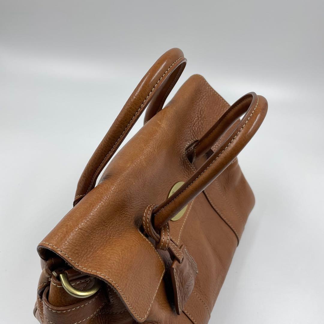 ✨美品✨　Mulberry ベイズウォーター　ショルダーバッグ　金具　ブラウン