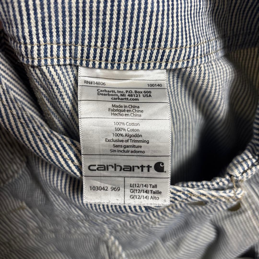 Carhartt ストライプ オーバーオール