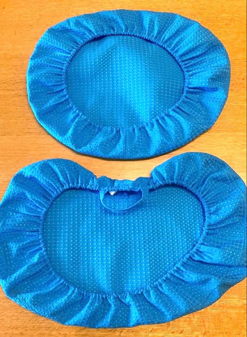 サカモトハウス　バランスチェアイージー　美品　ライトブルー　水色　純正カバー付き